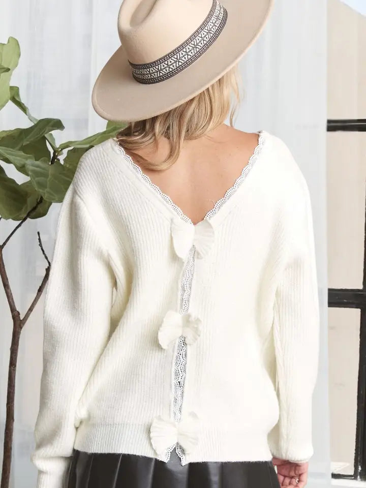 Bow Accent Sweater