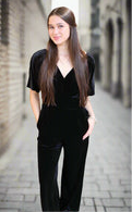 Black Velvet Jumpsuit