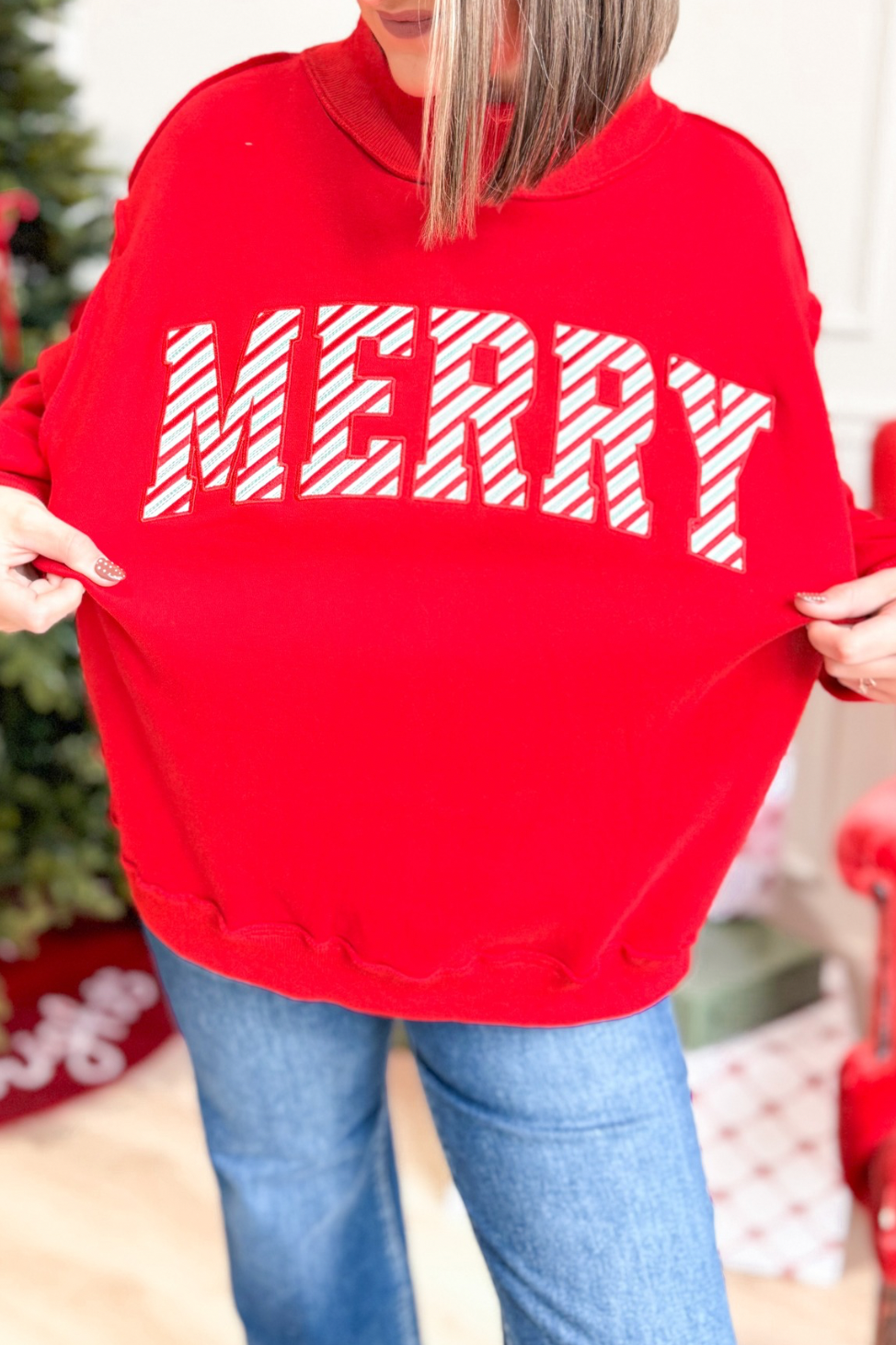 Very Merry Sweatshirt - Red