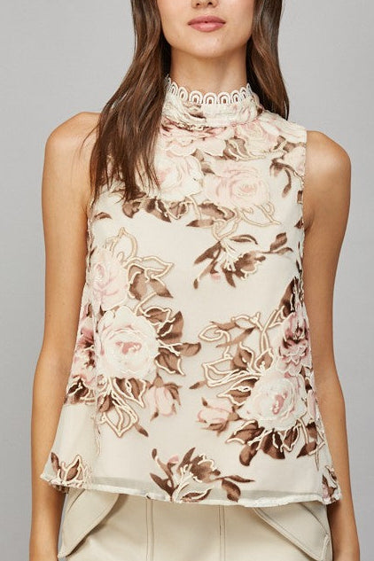 Victoria Rose Top-Cream