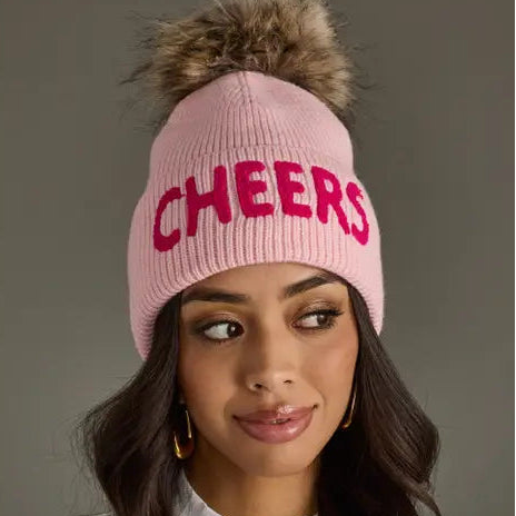 Cheers Pink Pom Hat