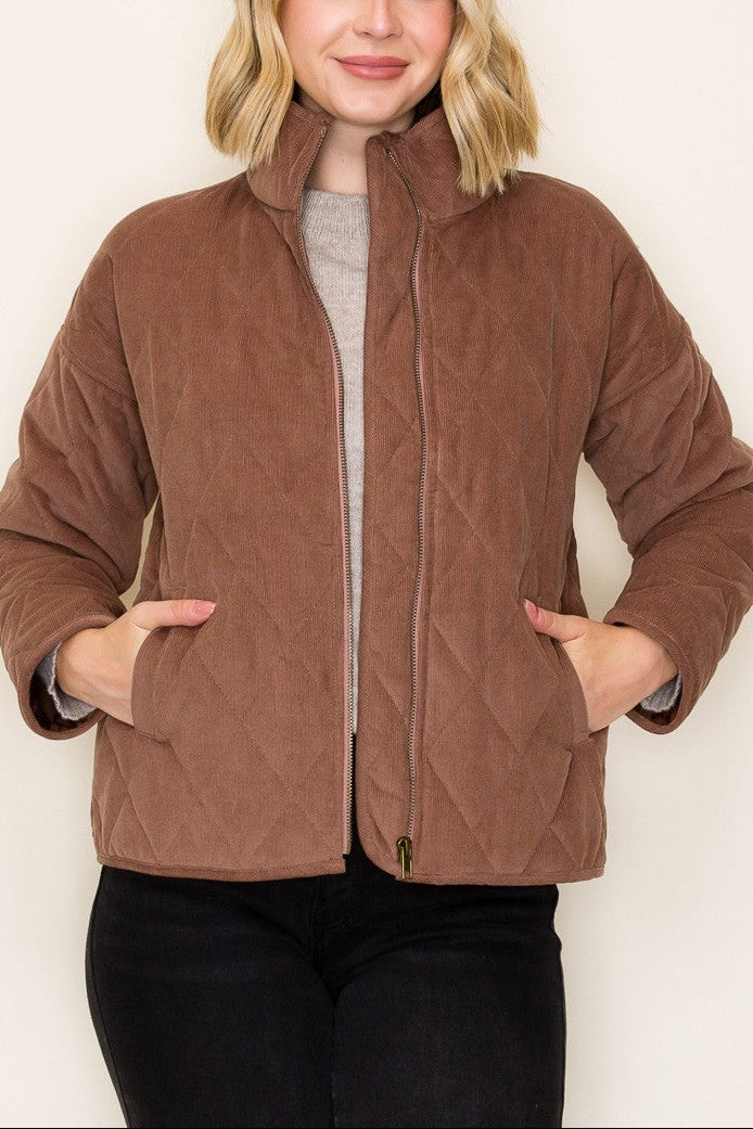 Diamond Jacket - Camel