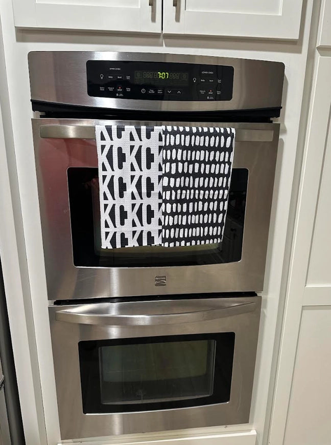 Kc Repeat Geometric Microfiber Dish Towel