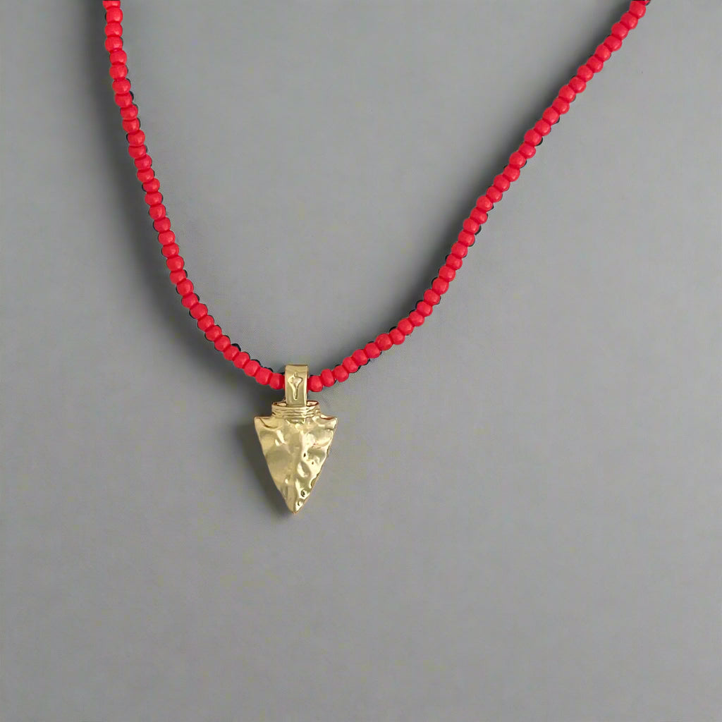 Beaded Arrowhead Necklace