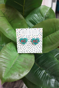 KC Heart Studs- Current