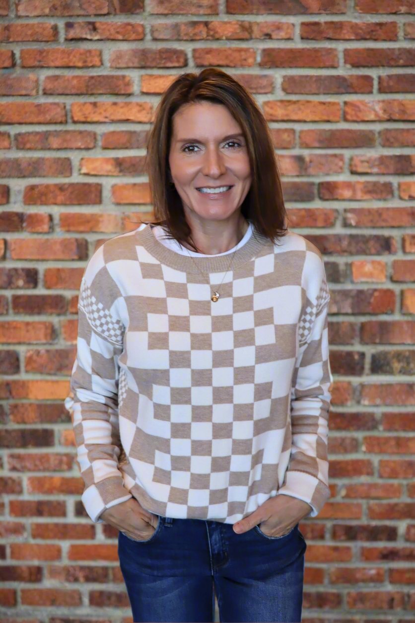 Chelsea Checkered Sweater