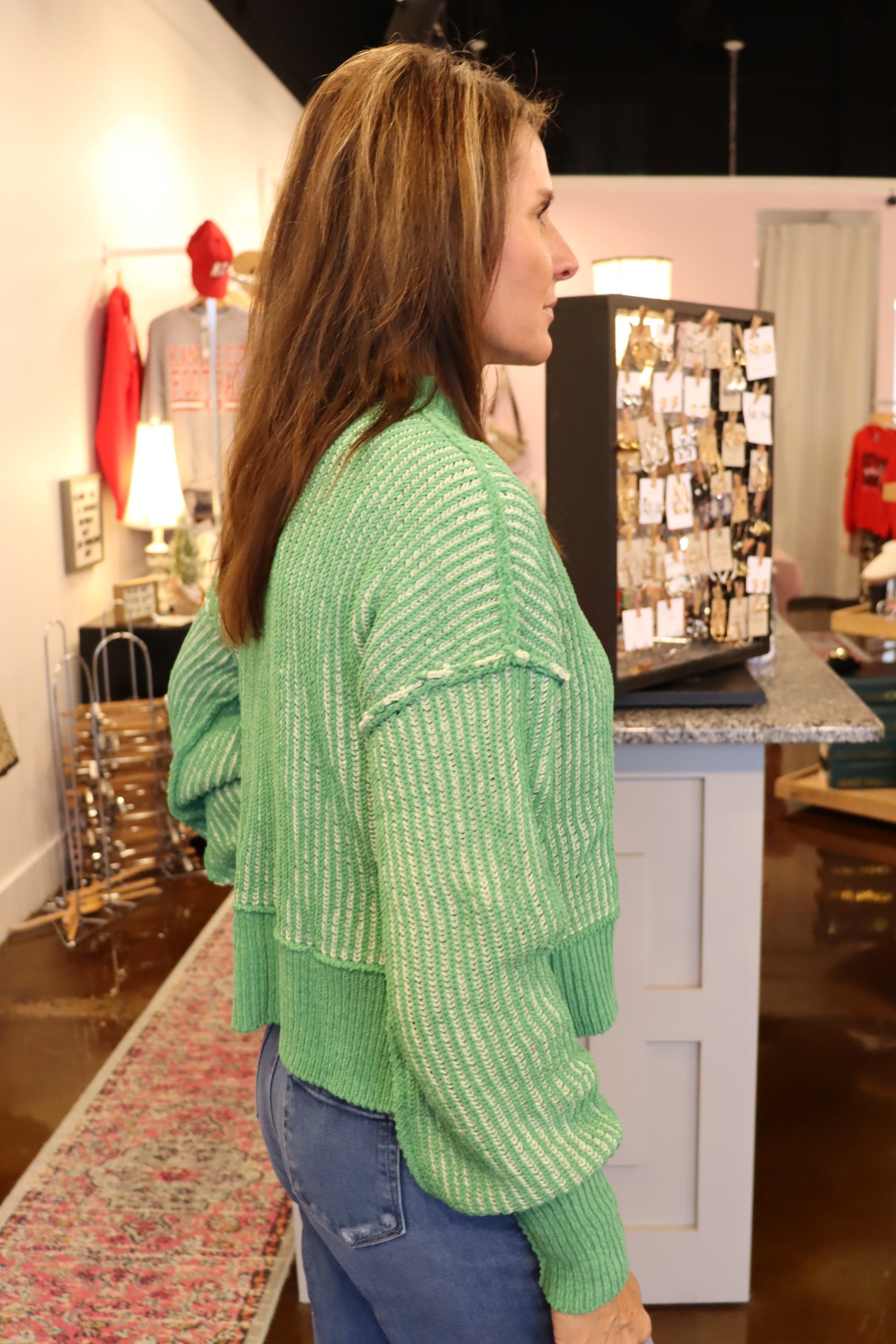 Sweet Mint Sweater - Green