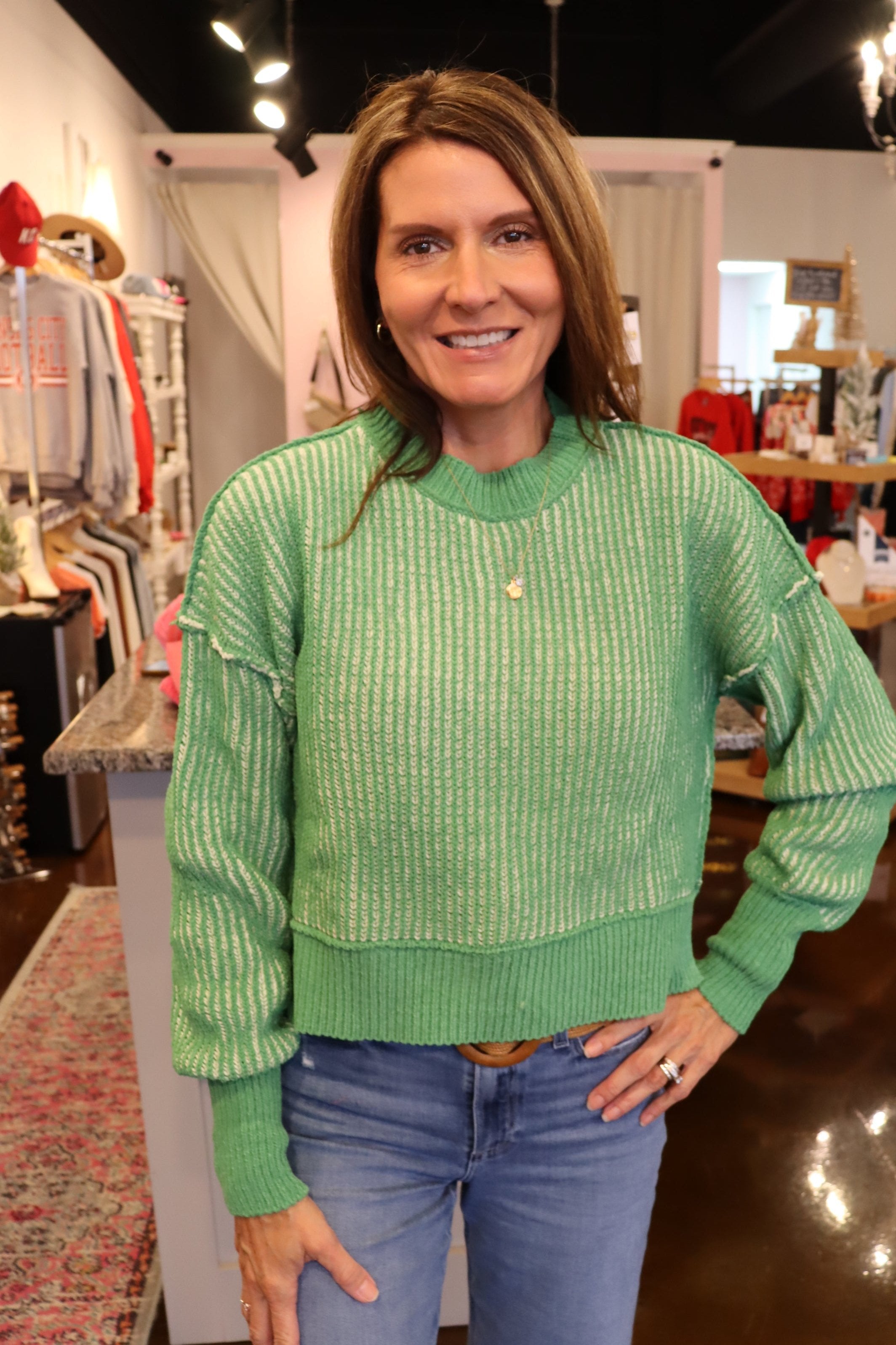 Sweet Mint Sweater - Green