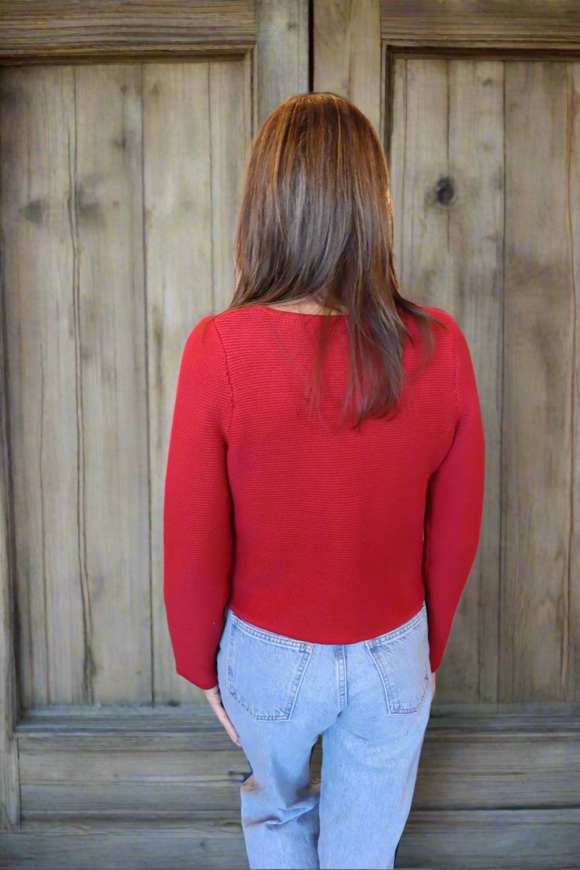 Candy Apple Red Sweater