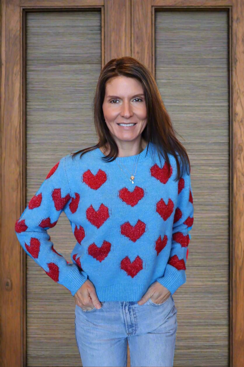 Sweetheart Blue Sweater