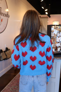 Sweetheart Blue Sweater