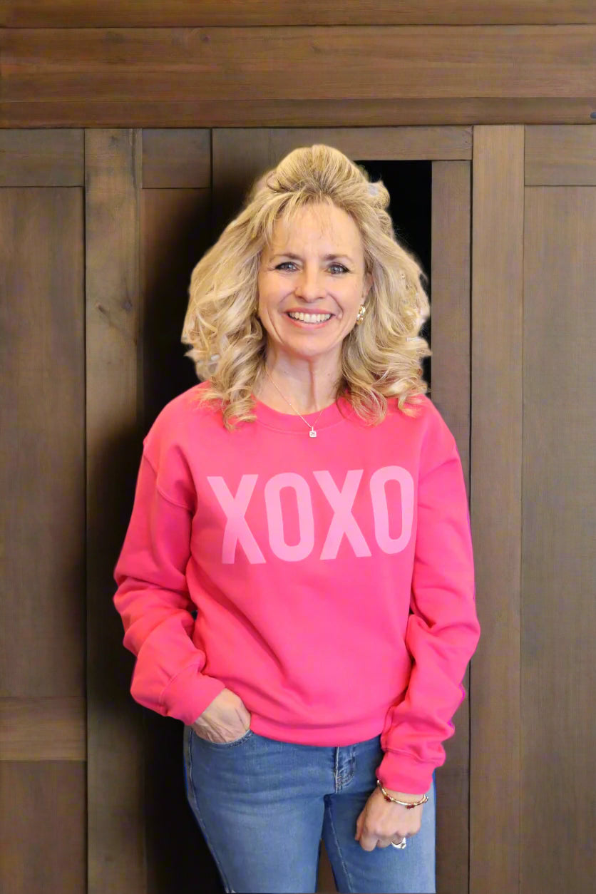 XOXO Embossed Sweatshirt