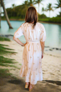 Palm Tree Midi Dress