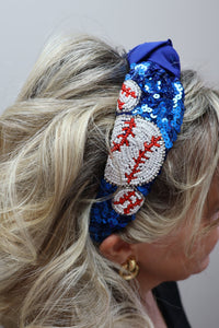 Sequin Knot Baseball Headband