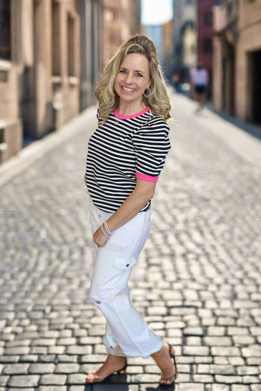Little Italy Top - Navy
