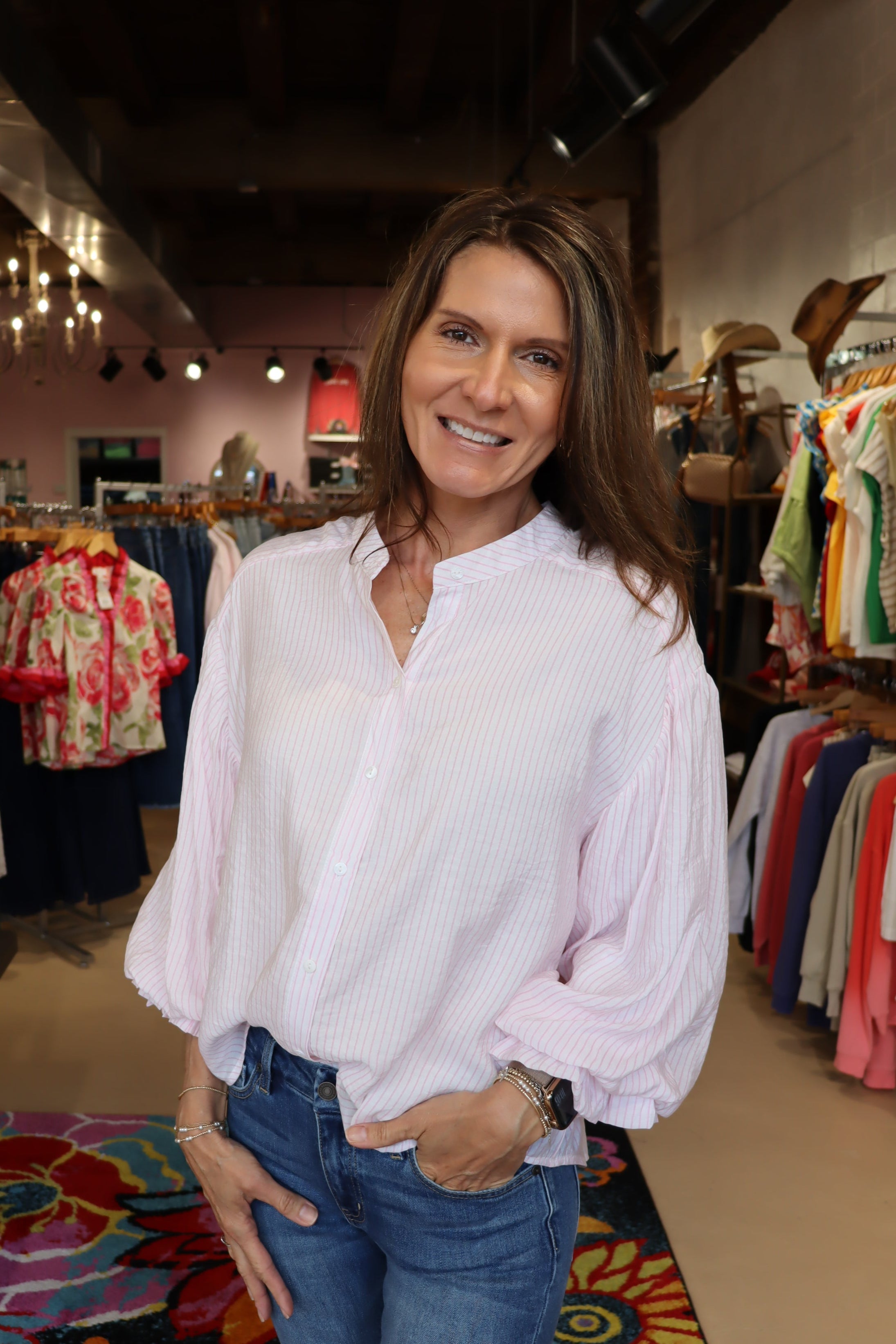 Stripe Bubble Top