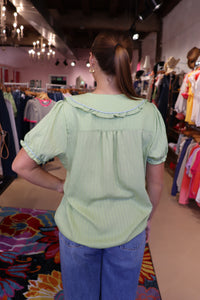 Ruffle Trimmed Top