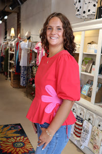 Having Fun Top - Red/Pink