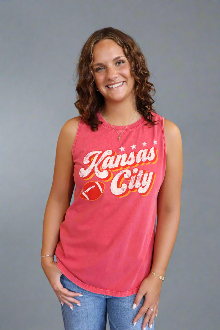 KC Mineral Graphic Tank - Mineral Scarlett Red
