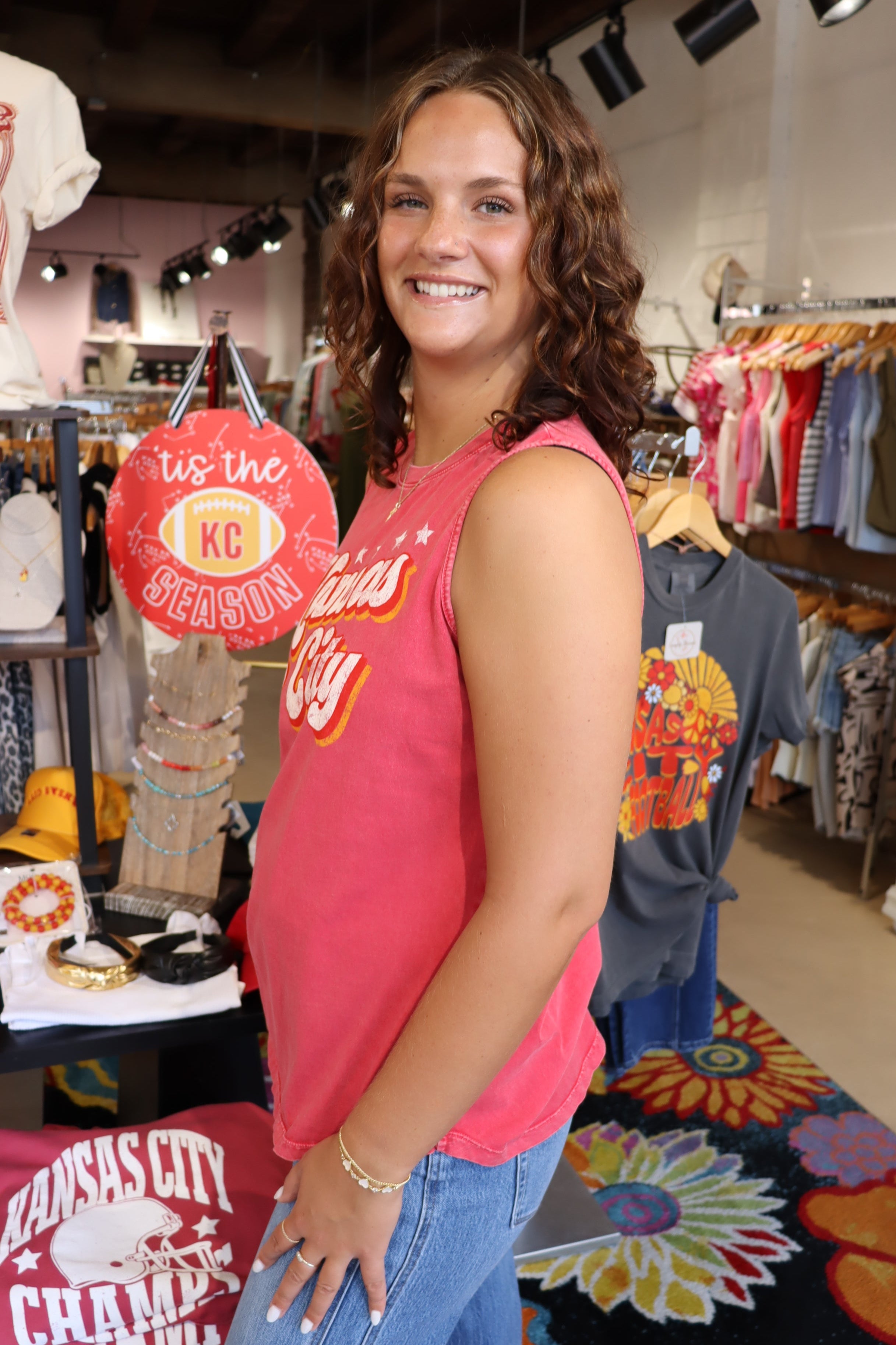 KC Mineral Graphic Tank - Mineral Scarlett Red