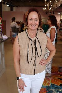 Hartford Sweater Vest - Taupe