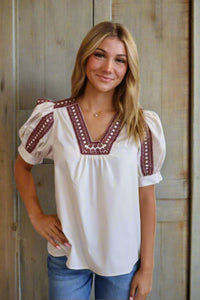 Holland Top - Ecru