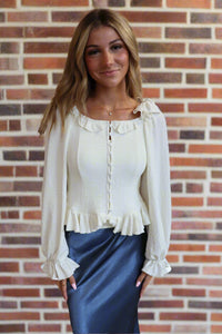 Ophelia Top  - Cream