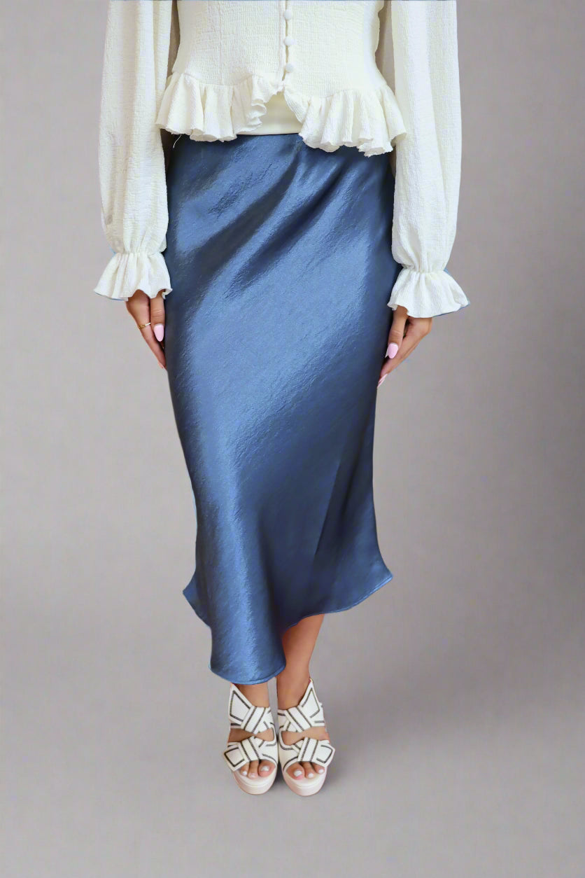Blue Moon Skirt - Dusty Navy