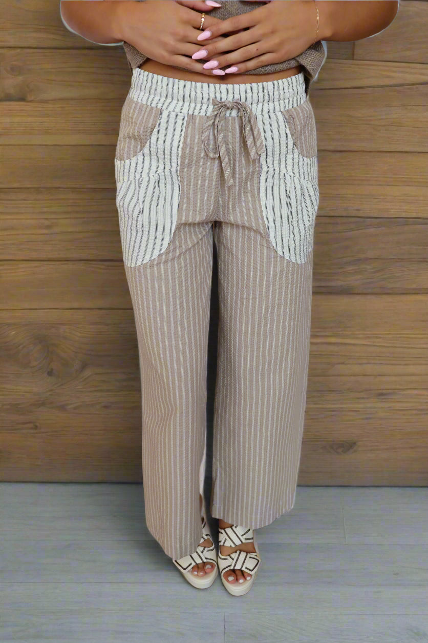 Freeport Pants - Khaki/Cream