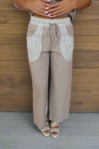 Freeport Pants - Khaki/Cream