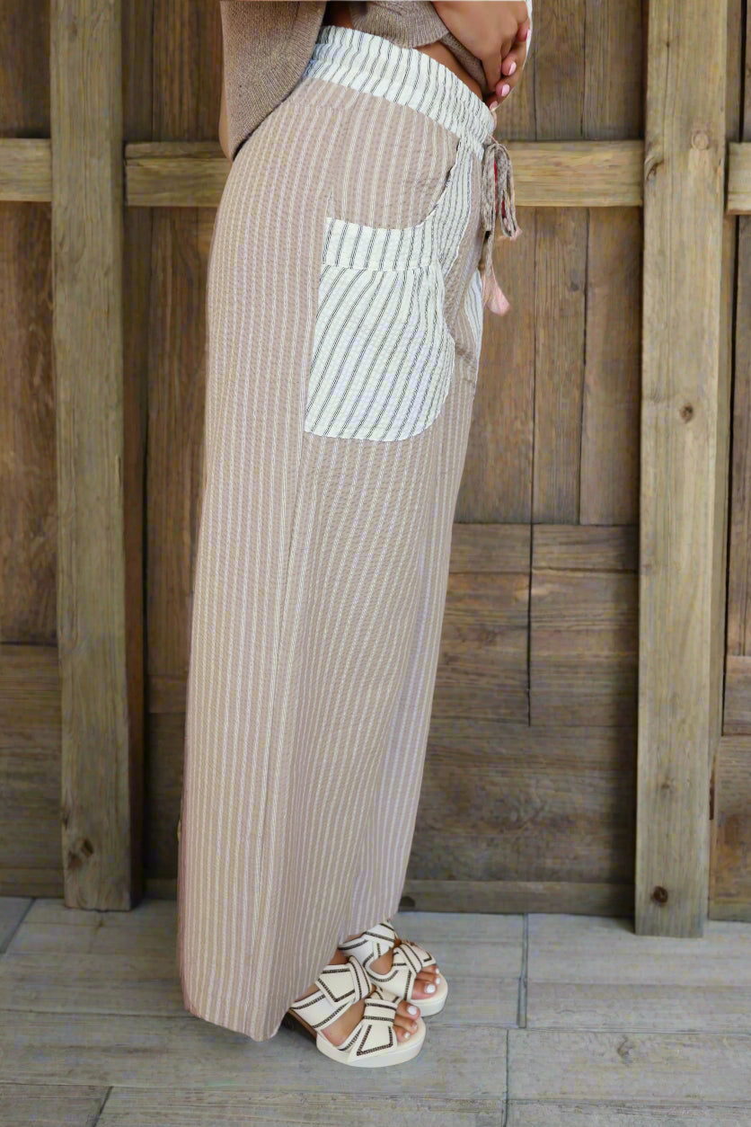 Freeport Pants - Khaki/Cream