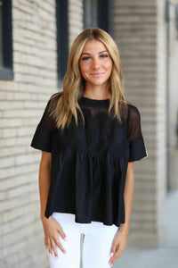 Party Crowd Top - Black