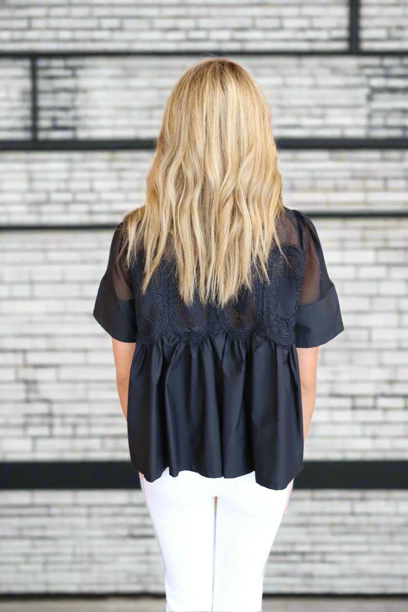 Party Crowd Top - Black