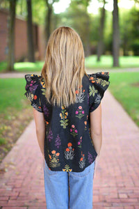 Botanical Top-Black