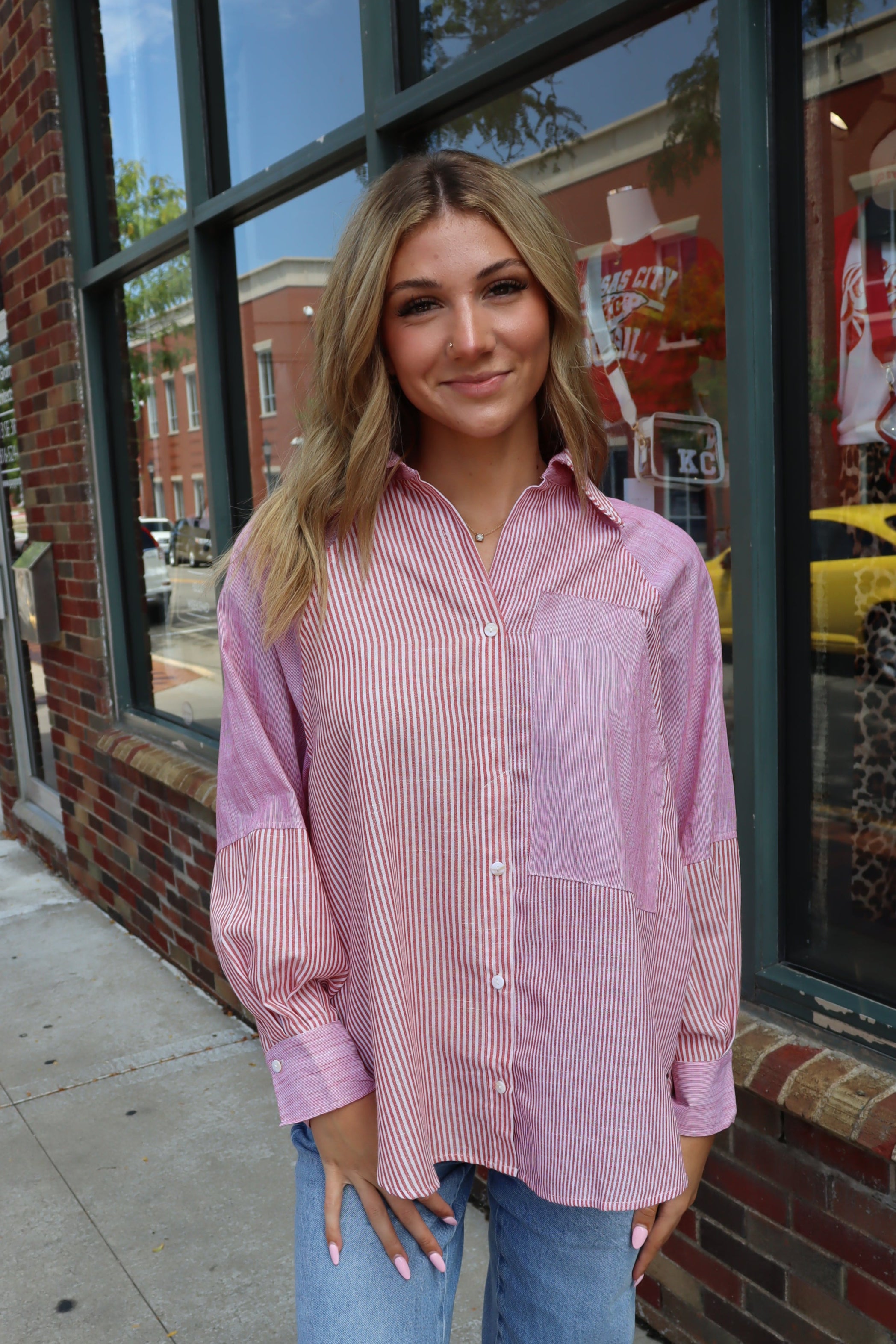 Stripe Play Button Up Top