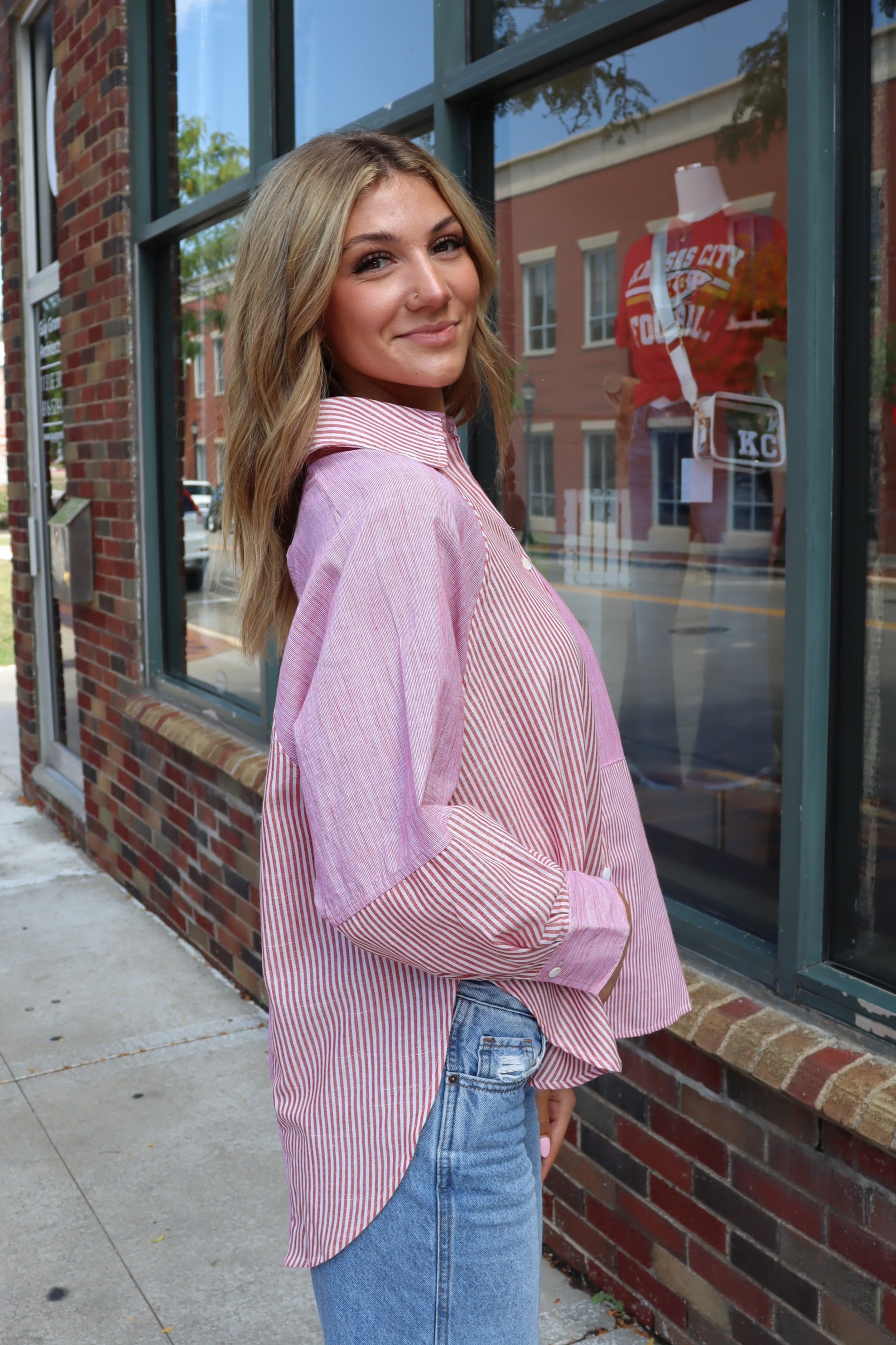Stripe Play Button Up Top