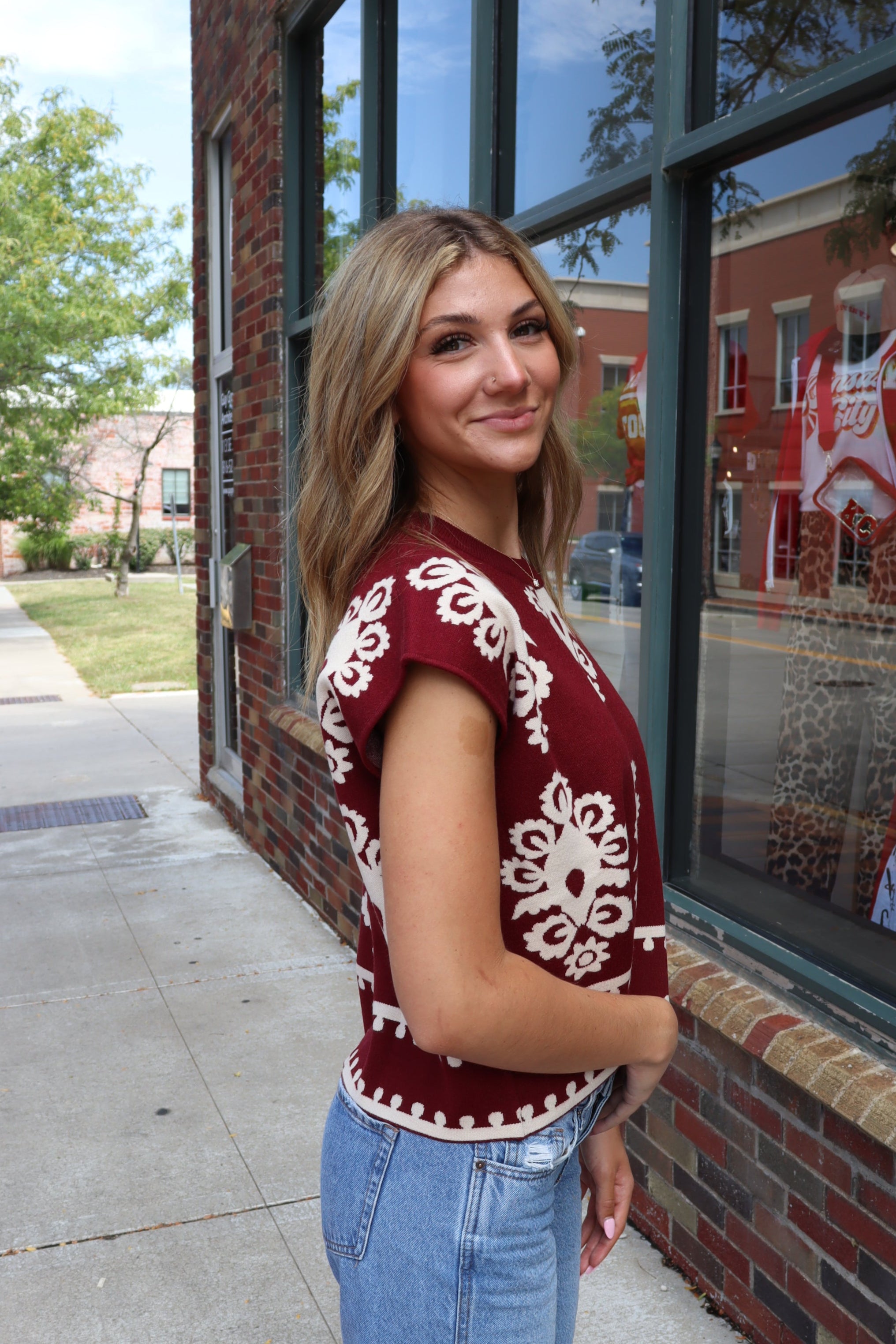 Madrid Burgundy Sweater