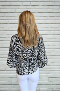 Wavy Front Tie Top
