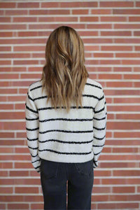 Cape Maine Sweater - Cream/Black