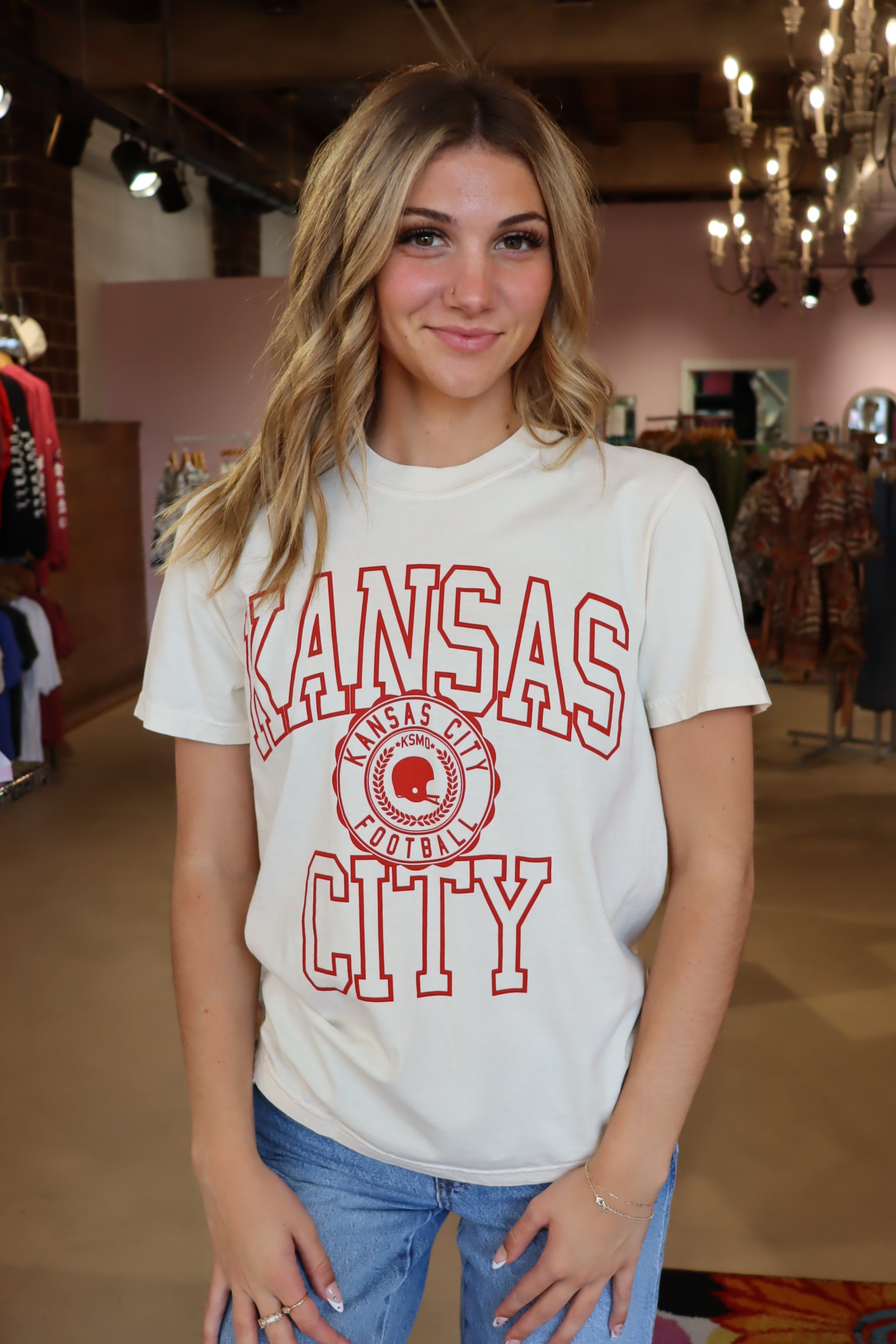 Varsity Tee - Ivory