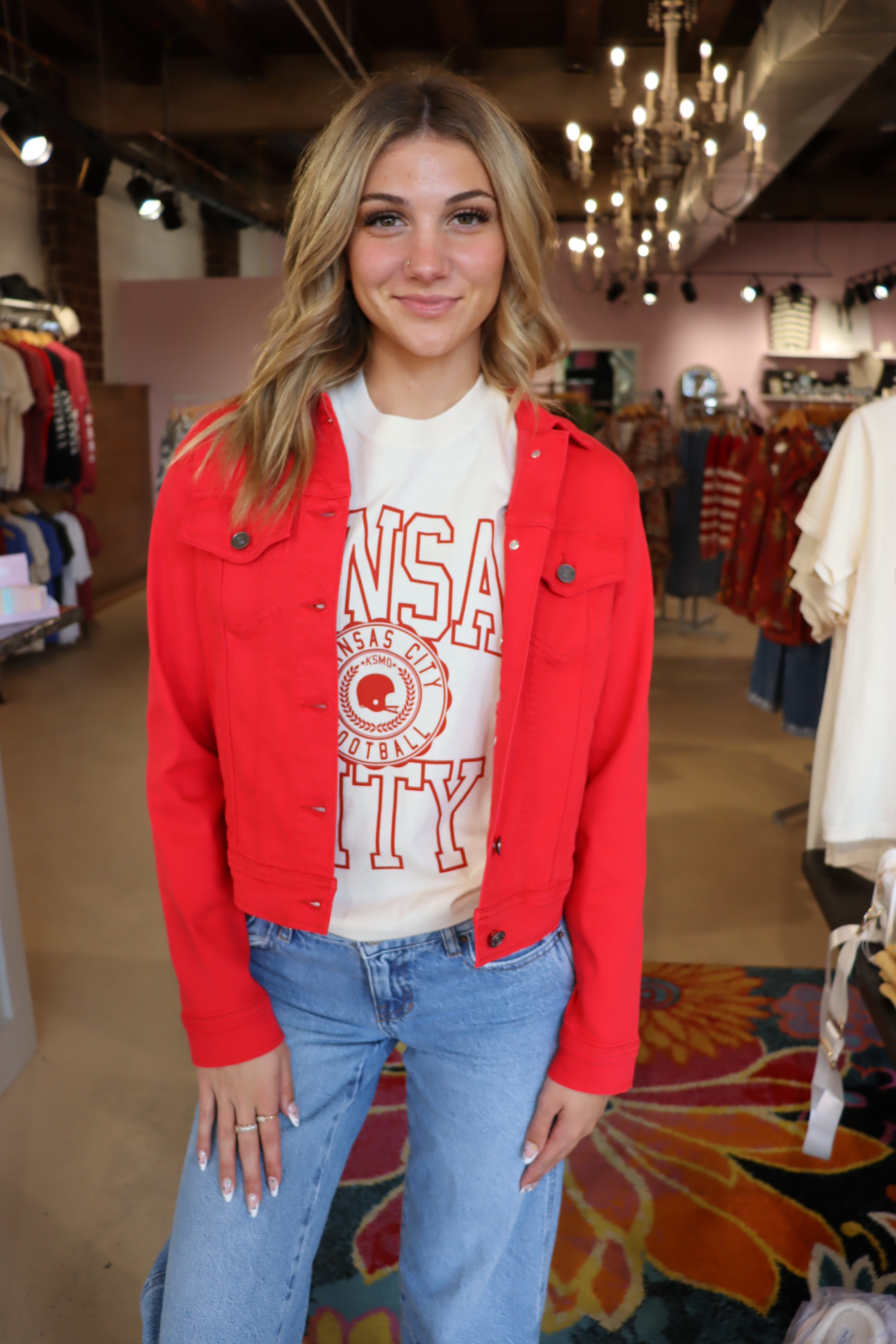 KanCan Zoey-Red Jacket