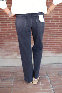 FM Encourage High Rise Jean - Black