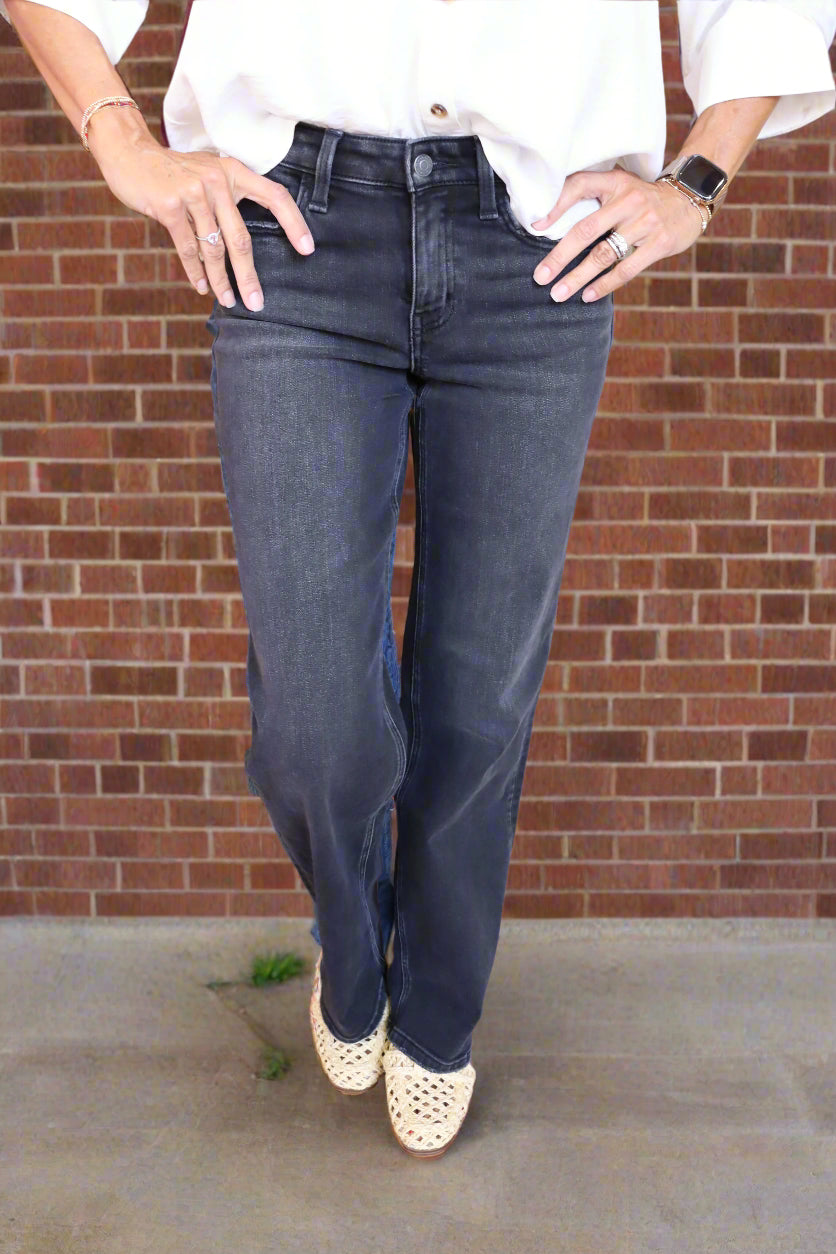 FM Encourage High Rise Jean - Black