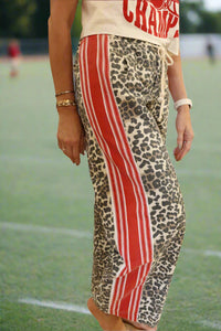 Leopard Sport Striped Pants