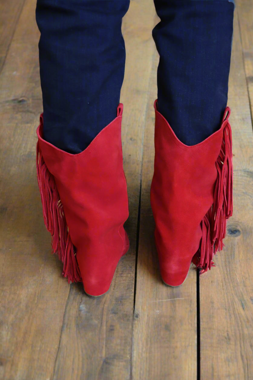 Mia Deston Red Boot