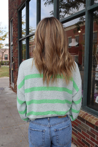 Mint Striped Sweater