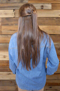 Western Yoke Style Shirt - Denim