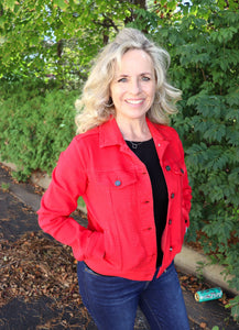 KanCan Zoey-Red Jacket