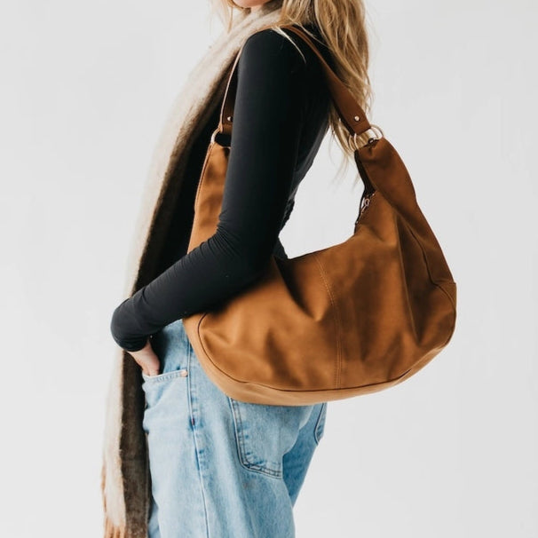 Hazel Hobo Shoulder Bag with Tassel
