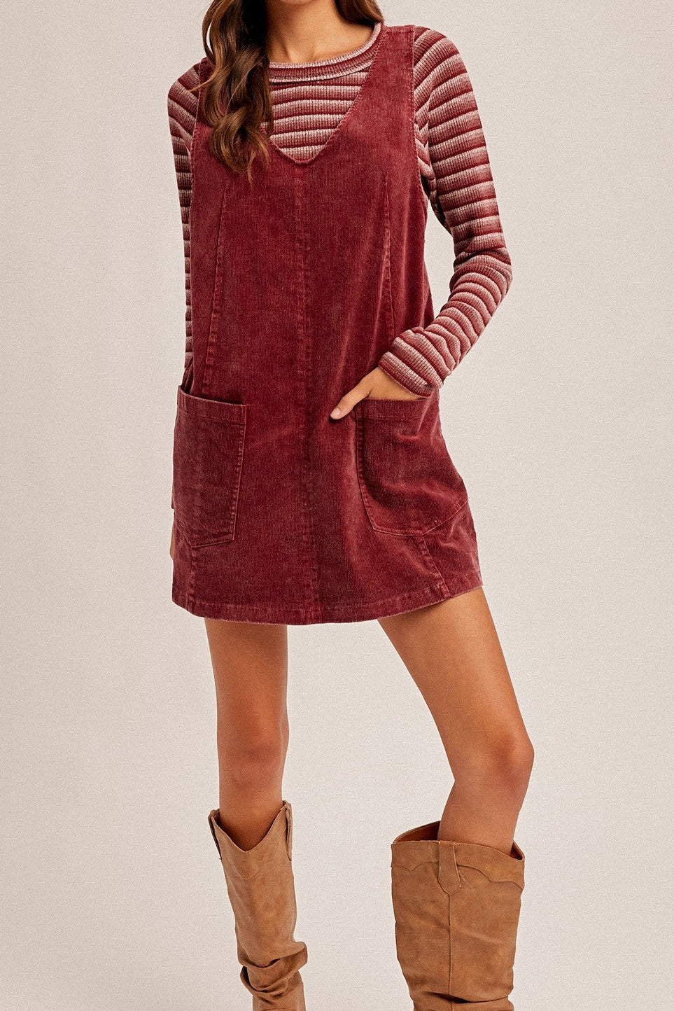 Snow Wash Corduroy Dress